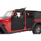 Bestop Jeep Doors Full 2-Piece Fabric Doors For Jeep 2020-2024 Gladiator Clear Vinyl Front Pair 51750-35 - alternate 2